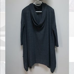 Womens Gray Loose Pullover